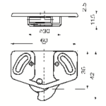 Série 35 - Kování na posuv. dveře Unipos - spodní díl