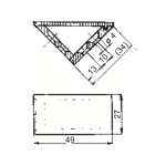 Série 63 - Spojovací element rohový