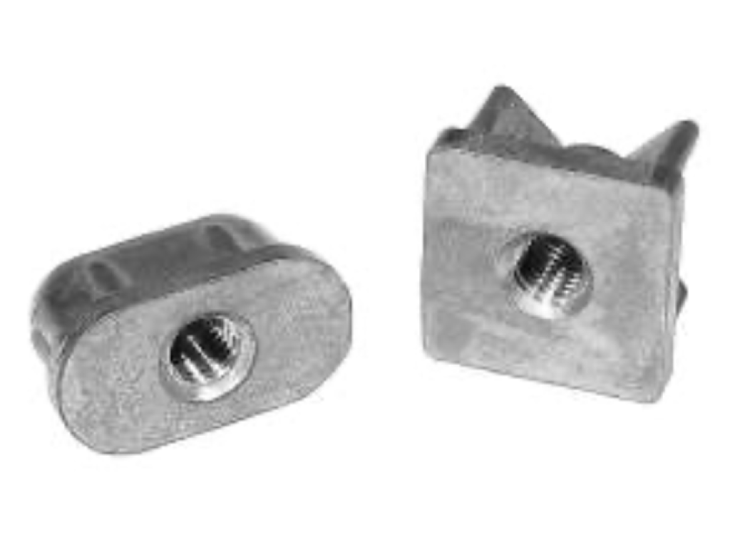 Série JM, JMR, JMO - záslepka ze zinku